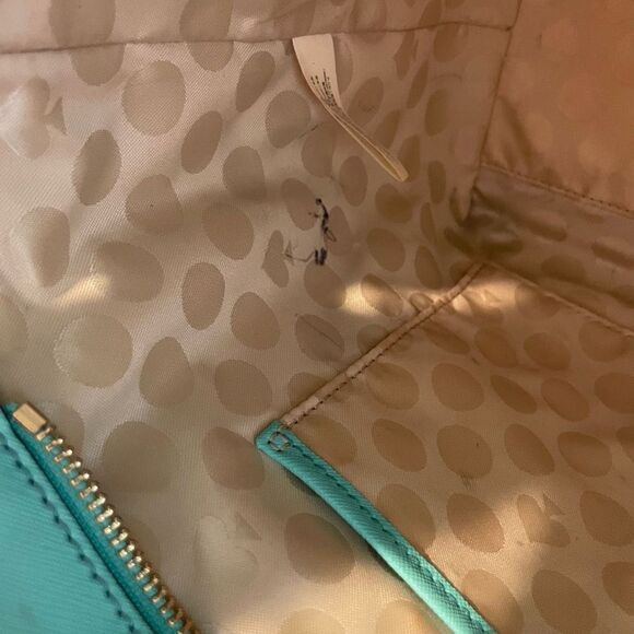 Kate Spade Leather Cedar Street Hayden Satchel Turquoise - Picture 11 of 11